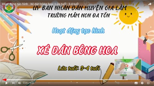 Tạo hình   Xé, dán bông hoa  - Giáo viên: Nguyễn Thị Thanh Loan